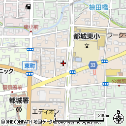 宮崎県都城市上東町7周辺の地図