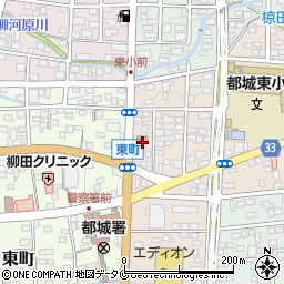 宮崎県都城市上東町2周辺の地図