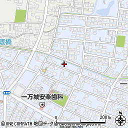 宮崎県都城市一万城町42周辺の地図