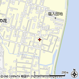 鹿児島県姶良市東餅田1309-7周辺の地図