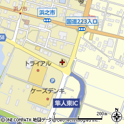 鹿児島県霧島市隼人町真孝448周辺の地図