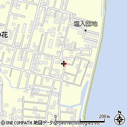 鹿児島県姶良市東餅田1309-10周辺の地図