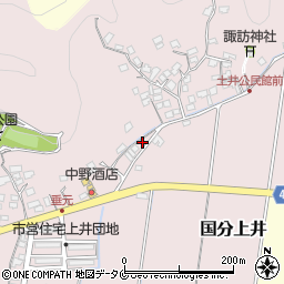 鹿児島県霧島市国分上井546周辺の地図