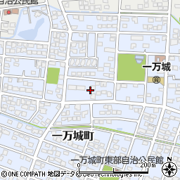 宮崎県都城市一万城町74周辺の地図