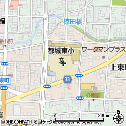 宮崎県都城市上東町11周辺の地図