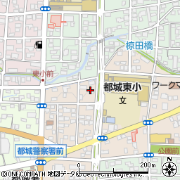 宮崎県都城市上東町8周辺の地図