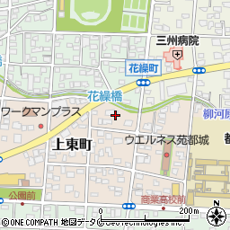 宮崎県都城市上東町25周辺の地図