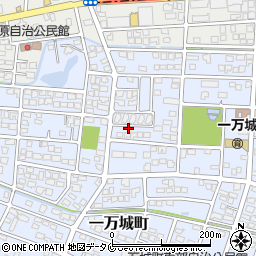 宮崎県都城市一万城町61周辺の地図