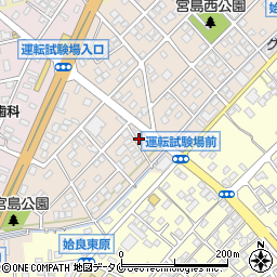 南日本新聞　帖佐販売所周辺の地図