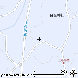 鹿児島県曽於市財部町北俣9257周辺の地図