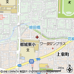 宮崎県都城市上東町10周辺の地図