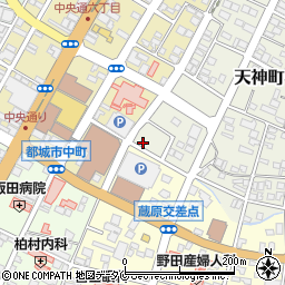 中央東部１号街区公園トイレ周辺の地図