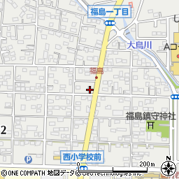 クリーニング太陽　福島店周辺の地図