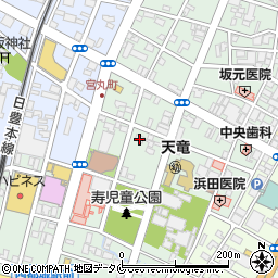 都城シティホテル周辺の地図