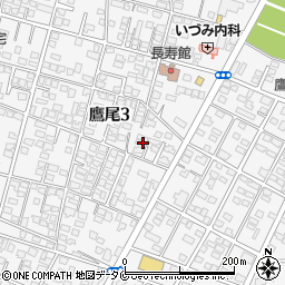 宮崎県都城市鷹尾周辺の地図