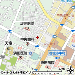 宮崎県都城市中町2-1周辺の地図