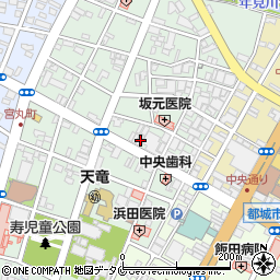 宮崎県都城市牟田町10-14周辺の地図