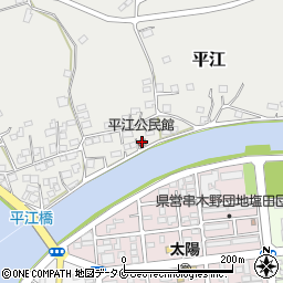 平江公民館周辺の地図