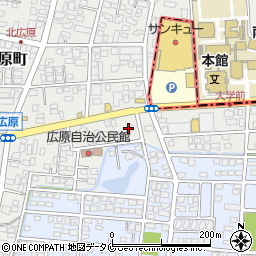 慶ミン　都城店周辺の地図