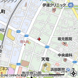 宮崎県都城市牟田町14-13周辺の地図