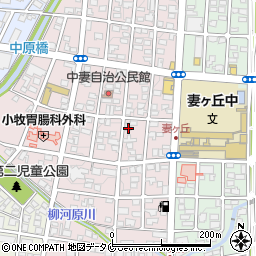 宮崎県都城市中原町17-16周辺の地図
