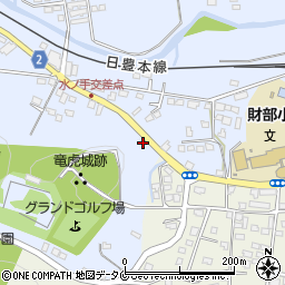 鹿児島県曽於市財部町北俣10865-3周辺の地図