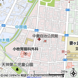 宮崎県都城市中原町22周辺の地図