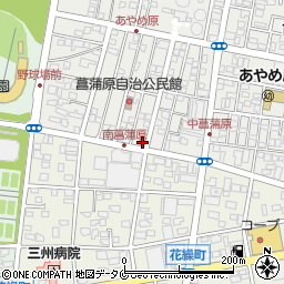 菖蒲原簡易郵便局周辺の地図