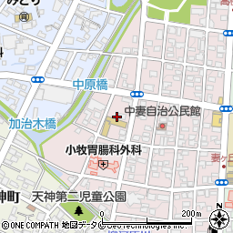 宮崎県都城市中原町23周辺の地図