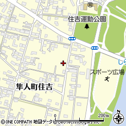 鹿児島県霧島市隼人町住吉1400周辺の地図