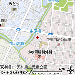 宮崎県都城市中原町24-1周辺の地図