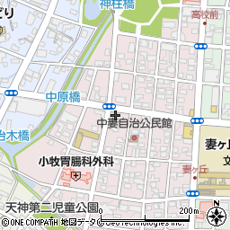 宮崎県都城市中原町22-1周辺の地図