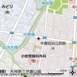 宮崎県都城市中原町23-1周辺の地図