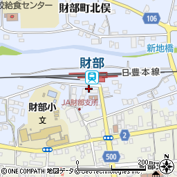 鹿児島県曽於市財部町北俣1823-8周辺の地図