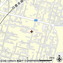 鹿児島県姶良市東餅田1408-9周辺の地図