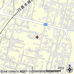 鹿児島県姶良市東餅田1408-5周辺の地図