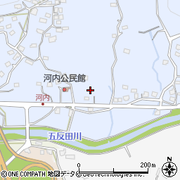 鹿児島県いちき串木野市河内周辺の地図