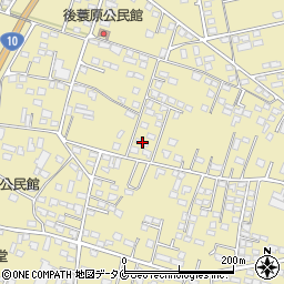 宮崎県都城市蓑原町2386-2周辺の地図