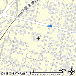 鹿児島県姶良市東餅田1408-7周辺の地図