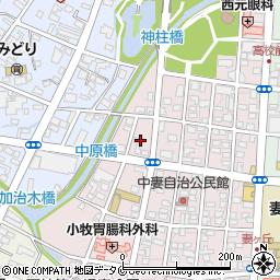 宮崎県都城市中原町26周辺の地図