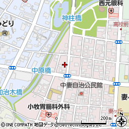宮崎県都城市中原町26-6周辺の地図