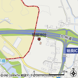 稲留神社周辺の地図