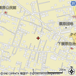 宮崎県都城市蓑原町周辺の地図