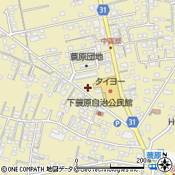 宮崎県都城市蓑原町2365-1周辺の地図