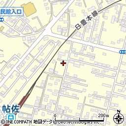 鹿児島県姶良市東餅田1607-2周辺の地図