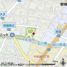 大王街区公園トイレ周辺の地図