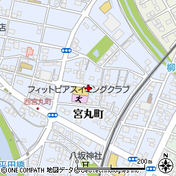 宮崎県都城市宮丸町周辺の地図
