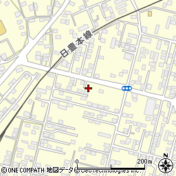 鹿児島県姶良市東餅田1502-8周辺の地図