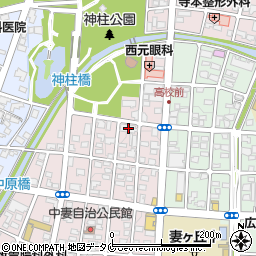 宮崎県都城市中原町32-1周辺の地図