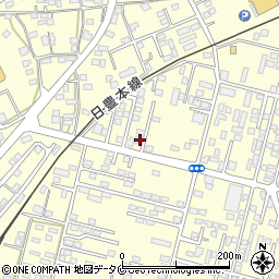 鹿児島県姶良市東餅田1451-2周辺の地図